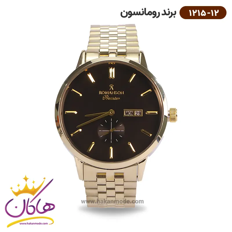 romanson-watch-code-1215.12-1.webp ساعت رومانسون مردانه فلزی 1215/12 - Image 1