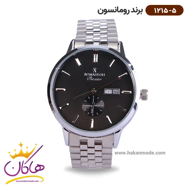 romanson-watch-code-1215.5-1.webp ساعت رومانسون مردانه فلزی 1215/5 - Image 1