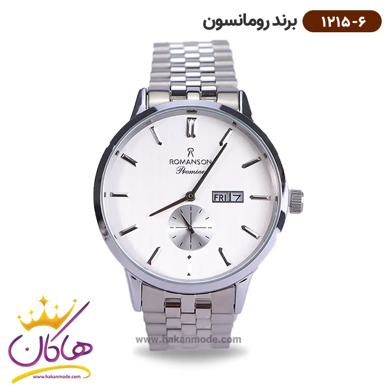 romanson-watch-code-1215.6-1.webp ساعت رومانسون مردانه فلزی 1215/6 - Image 1