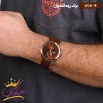 ساعت رومانسون مردانه بند چرمی 1217/4 - Image 4