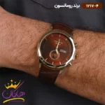 ساعت رومانسون مردانه بند چرمی 1217/4 - Image 2