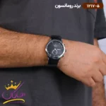 ساعت رومانسون مردانه بند چرمی 1217/5 - Image 4