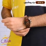 ساعت رومانسون مردانه بند چرمی 1217/8 - Image 4