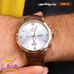 ساعت رومانسون مردانه بند چرمی 1221/2 - Image 2