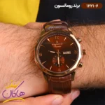 ساعت رومانسون مردانه بند چرمی 1221/6 - Image 2