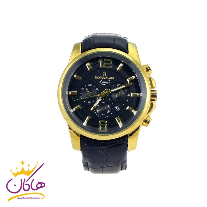 romanson-watch-code-2059.3-4.webp ساعت رومانسون مردانه بند چرمی کرنوگراف 2059/3 - Image 1