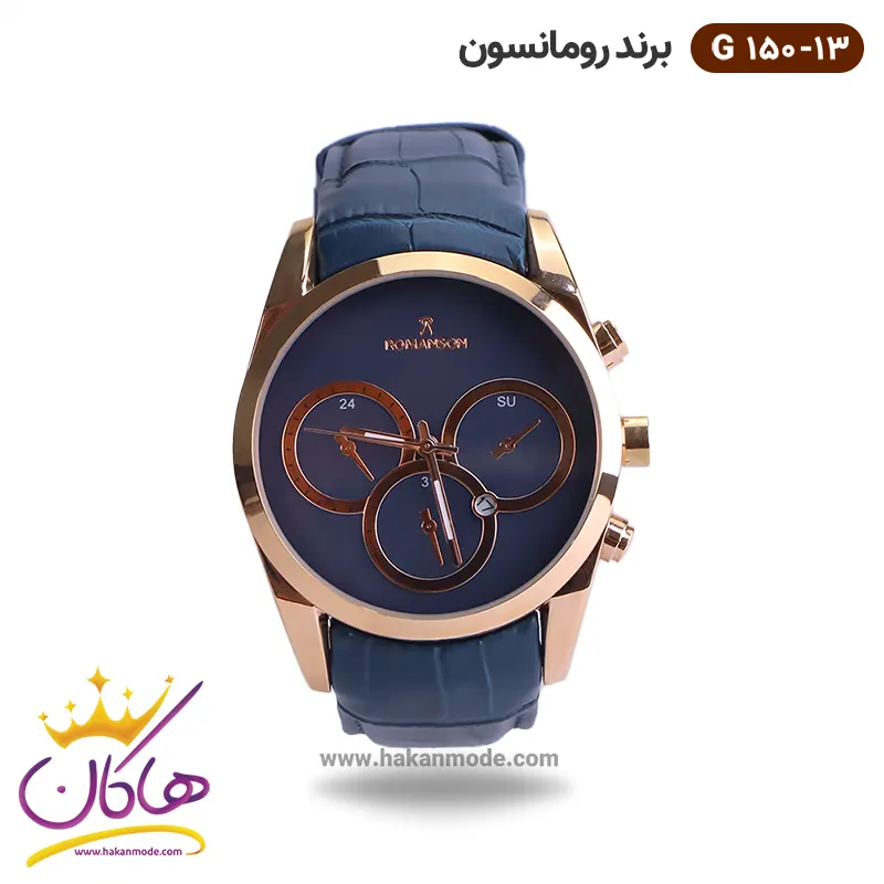 romanson-watch-code-G-150.13-1.webp ساعت رومانسون مردانه بند چرمی G0150/13 - Image 1