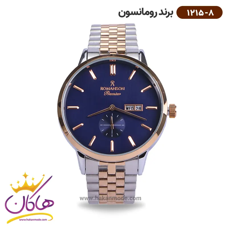 romanson-wqatch-code-1215.8-1.webp ساعت رومانسون مردانه فلزی 1215/8 - Image 1