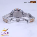 ساعت سنیور ست فلزی نقره ای رزگلد صفحه سفید 1013-1014 - Image 3
