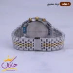 ساعت سنیور ست فلزی قاب طلایی صفحه سفید کرنوگراف 1015-1016 - Image 7