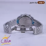 ساعت سنیور ست فلزی نقره ای صفحه سفید کرنوگراف 1015-1016 - Image 7