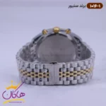 ساعت سنیور ست فلزی قاب طلایی صفحه سفید کرنوگراف 1015-1016 - Image 4