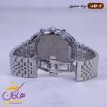 ساعت سنیور ست فلزی نقره ای صفحه سفید کرنوگراف 1015-1016 - Image 4
