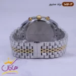 ساعت سنیور ست فلزی نقره ای طلایی کرنوگراف 1015-1016 - Image 6