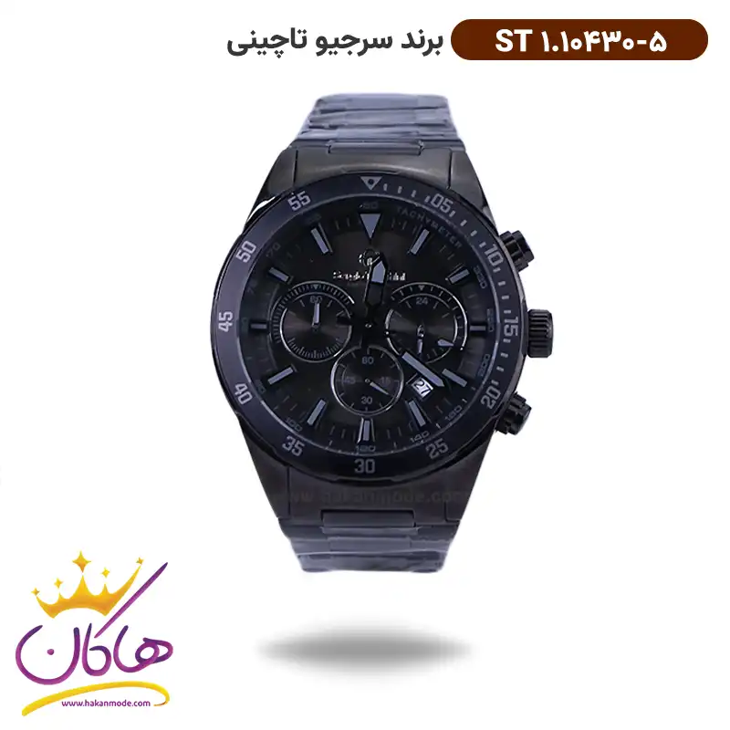 sergio-tacchini-watch-code-ST-1.10430-51.webp ساعت سرجیو تاچینی مردانه فلزی مشکی کرنوگراف ST 1.10430/5 - Image 1