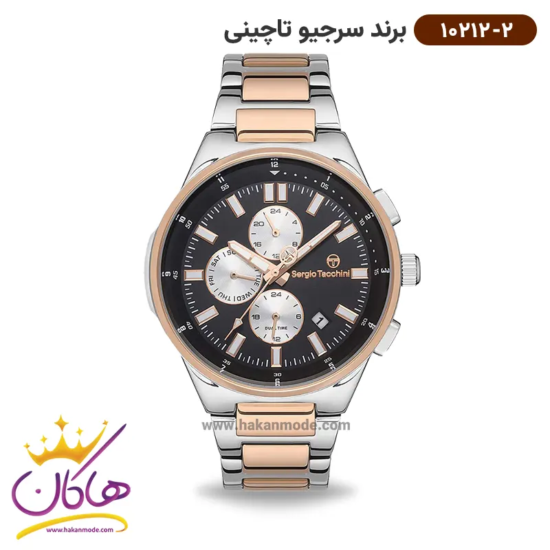sergio-tecchini-watch-code-10212.2-1.webp ساعت سرجیو تاچینی مردانه فلزی دو زمانه کد 10212/2 - Image 1