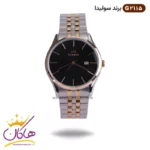 ساعت مچی ست زنانه و مردانه سولیدا نقره ای رزگلد کد 2115 - Image 2