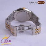 ساعت مچی ست زنانه و مردانه سولیدا نقره ای رزگلد کد 2115 - Image 4