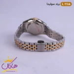 ساعت مچی ست زنانه و مردانه سولیدا نقره ای رزگلد کد 2115 - Image 8