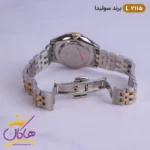 ساعت مچی ست زنانه و مردانه سولیدا نقره ای رزگلد کد 2115 - Image 9