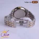 ساعت مچی ست زنانه و مردانه سولیدا نقره ای طلایی کد 2116 - Image 10
