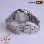 ساعت ست بند فلزی زنانه و مردانه سولیدا نقره ای کد 2116 - Image 4