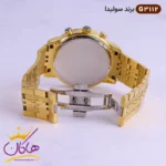 ساعت ست بند فلزی سولیدا طلایی کد 3112 - Image 4