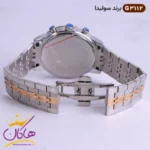 ساعت مچی ست زنانه و مردانه سولیدا نقره ای رزگلد کد 3112 - Image 9