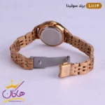 ساعت مچی زنانه سولیدا رزگلد صفحه نگین کد Solida L 1114 - Image 3