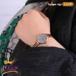 ساعت مچی زنانه سولیدا رزگلد صفحه نگین کد Solida L 1114 - Image 4