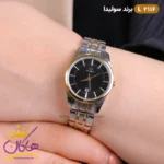 ساعت مچی ست زنانه و مردانه سولیدا نقره ای طلایی کد 2116 - Image 4