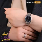 ساعت ست بند فلزی زنانه و مردانه سولیدا نقره ای کد 2116 - Image 8