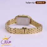 ساعت مچی سولیدا زنانه فلزی طلایی چند ضلعی S4111/2 - Image 5