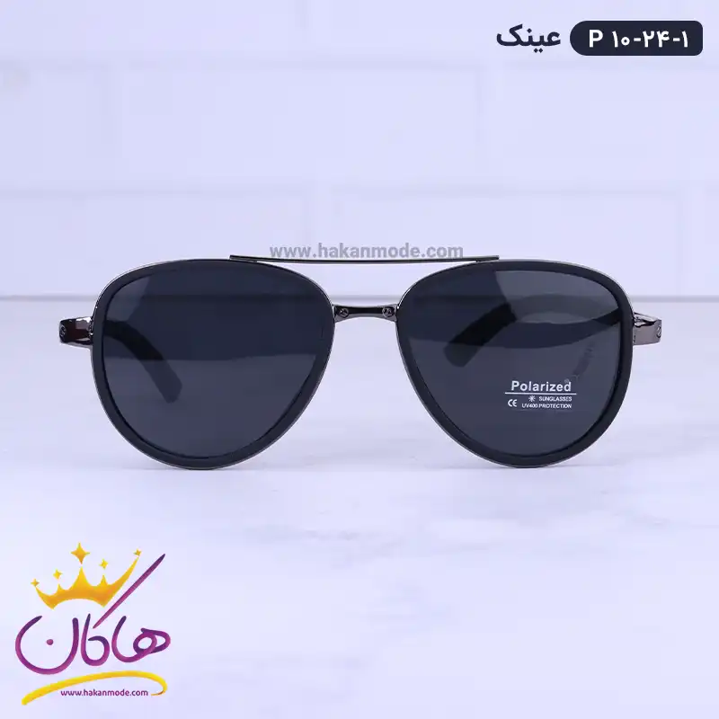 sunglasses-code-P-10-24.11.webp عینک آفتابی مردانه مشکی پلاریزه P 10-24/1 - Image 1