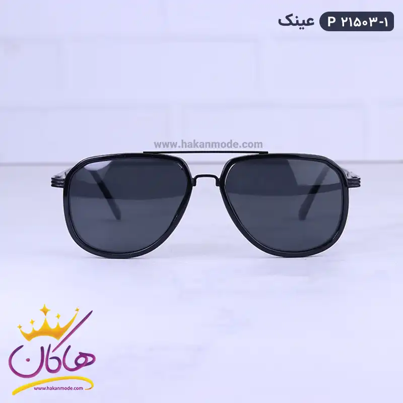 sunglasses-code-P-21503.11.webp عینک آفتابی مردانه تمام مشکی D 21503/1 - Image 1