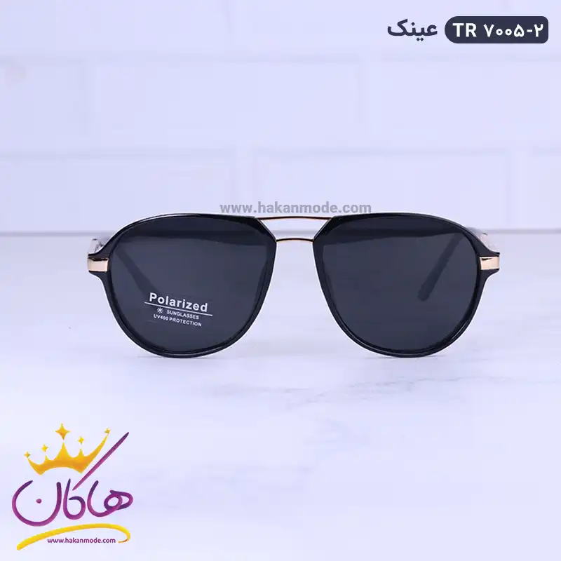 sunglasses-code-TR-7005.21.webp عینک آفتابی مردانه خلبانی طلایی TR 7005/2 - Image 1