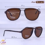 عینک آفتابی مردانه خلبانی قهوه ای TR 7005/4 - Image 2
