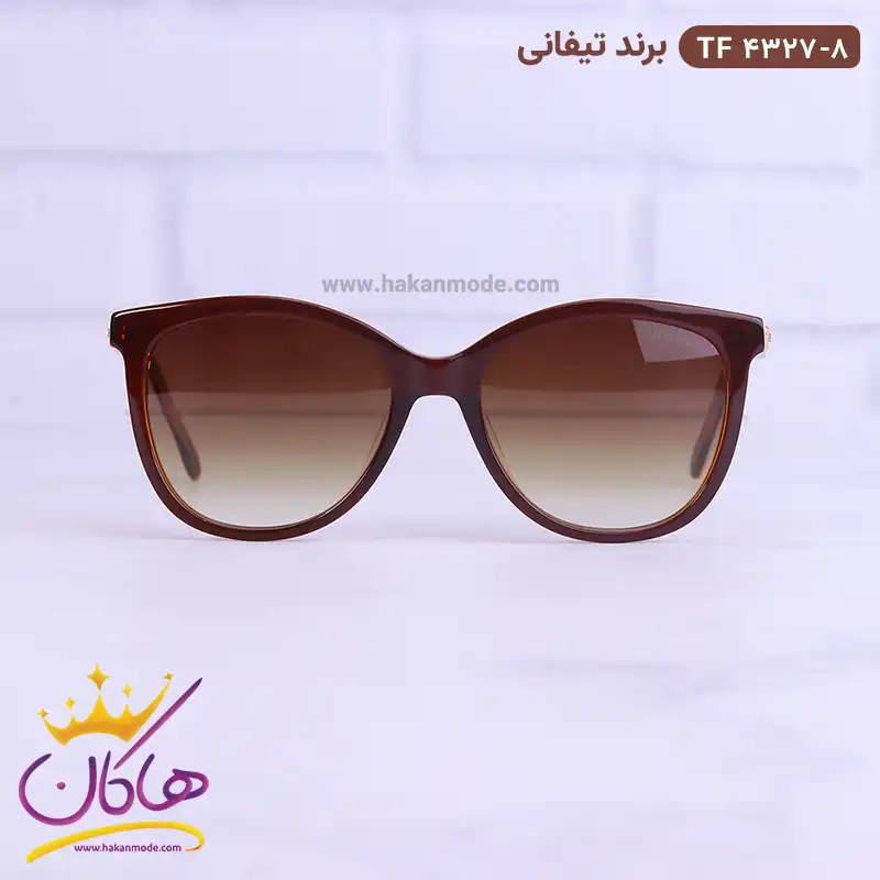 tiffany-sunglasses-code-TF-4327.81.webp عینک آفتابی تیفانی زنانه قهوه ای TF4327 - Image 1