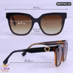عینک ورساچه اورجینال قهوه ای کد 3376 Versace - Image 2