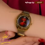 ساعت ورساچه زنانه فلزی صفحه قرمز کد 109/3 - Image 2