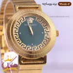 ساعت ورساچه زنانه فلزی طلایی صفحه سبز کد 99018/2 - Image 2