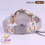 ساعت ویکتور زنانه فلزی قاب طلایی صفحه سفید 1455/3 - Image 4