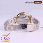 ساعت ویکتور زنانه فلزی قاب طلایی صفحه سفید 1455/3 - Image 3