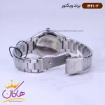 ساعت ویکتور زنانه فلزی نقره ای صفحه سورمه ای 1461/2 - Image 3
