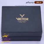 ساعت ویکتور زنانه فلزی نقره ای صفحه سورمه ای 1461/2 - Image 5