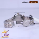 ساعت ویکتور زنانه فلزی نقره ای طلایی 1469/2 - Image 2