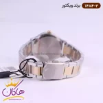 ساعت ویکتور زنانه فلزی نقره ای طلایی صفحه گرد 1484/2 - Image 3