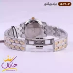ساعت ویکتور زنانه بند فلزی نقره ای طلایی طرح مار 1538/3 - Image 4