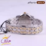 ساعت ویکتور زنانه بند فلزی نقره ای طلایی طرح مار 1538/3 - Image 3