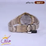 ساعت ویکتور زنانه فلزی طلایی قاب مربع نگینی 1552/2 - Image 3